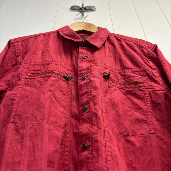 Guess Men's Western Embroidered Western Cowboy Rodeo Button Up Shirt‎ Size XL - Picture 2 of 9